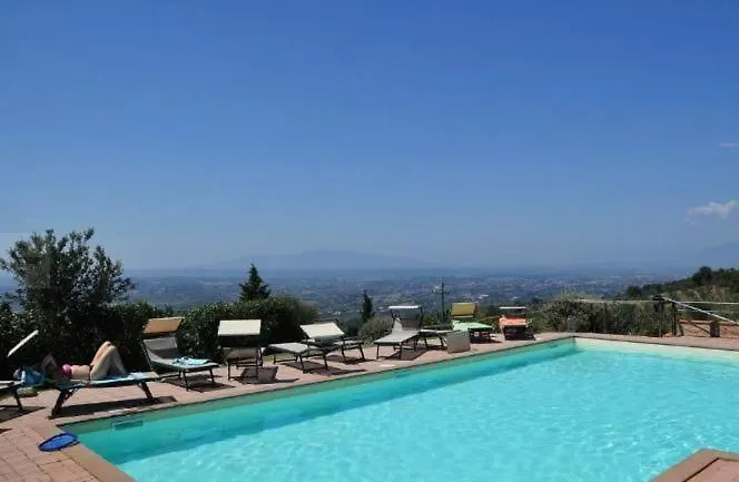 Appartement Mit Terrasse, Pool, Grill Und Panorama Vinci Italy